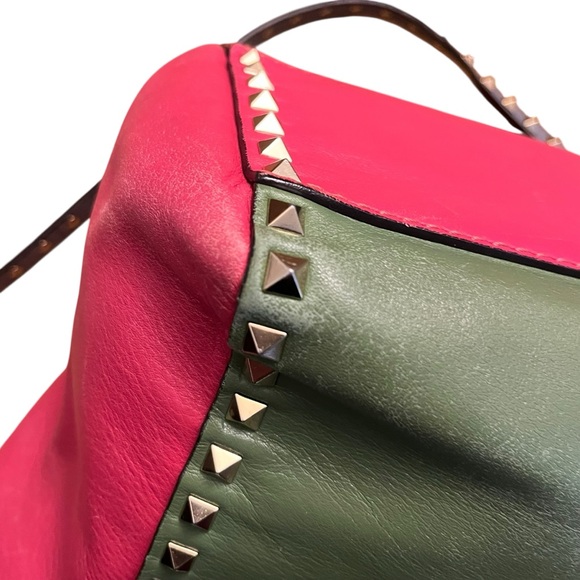 Valentino Garavani Rockstud Multicolor Medium Tote | Leather | Color Block - Picture 12 of 16